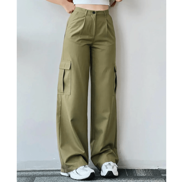 High Waist Cargo Pants - All Things Rainbow