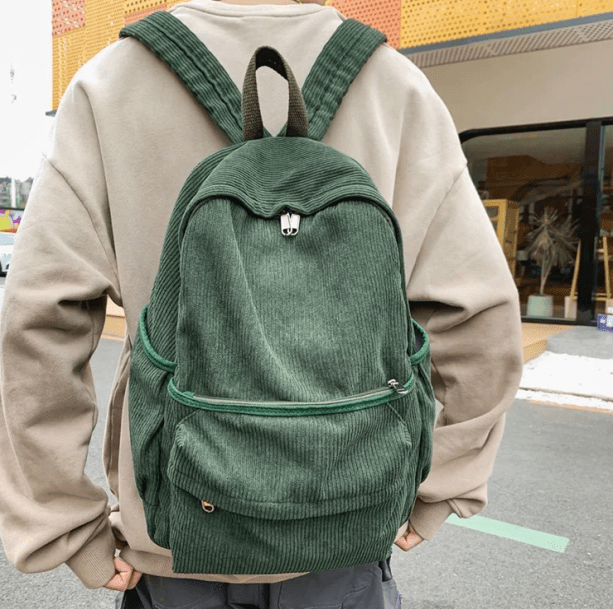 Retro Corduroy Backpack - All Things Rainbow