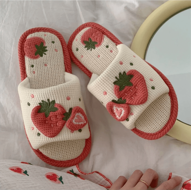 Strawberry Slippers - All Things Rainbow