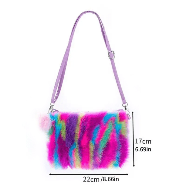 Plushy Rainbow Handbag - All Things Rainbow