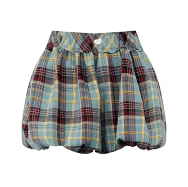 Japanese Style Plaid Skirt | Aesthetic Clothes