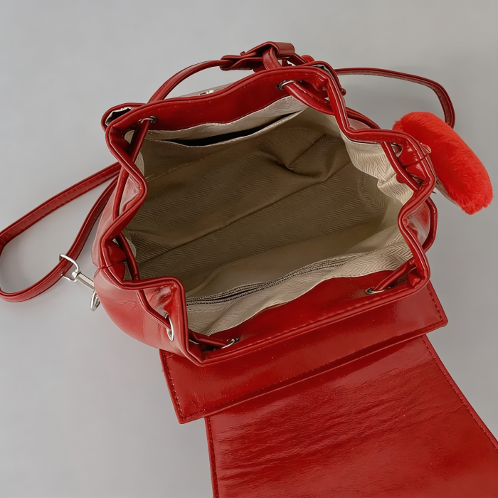Sweet Apple Mini Backpack – Cute Red Aesthetic Bag and Y2K Outfit Essential