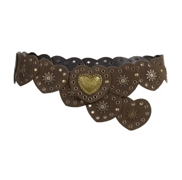 Fairycore Heart Buckle Belt | Aesthetic Belts