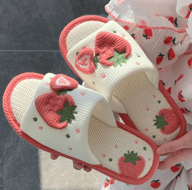 Strawberry Slippers - All Things Rainbow