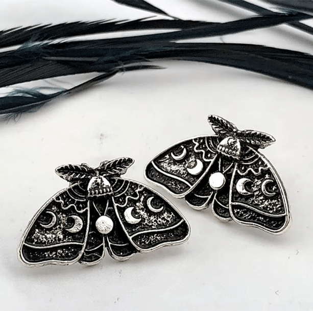 Moth Stud Earrings