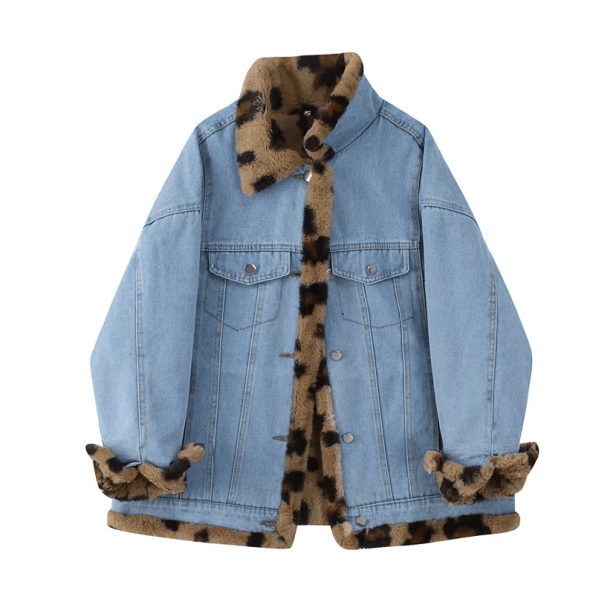 Leopard Print Reversible Jacket | Aesthetic Clothes