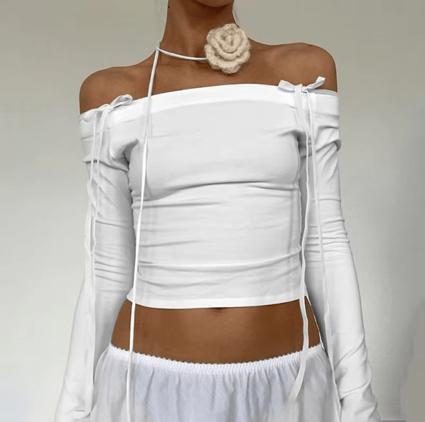 Balletcore Off Shoulder Top | Aesthetic Clothes