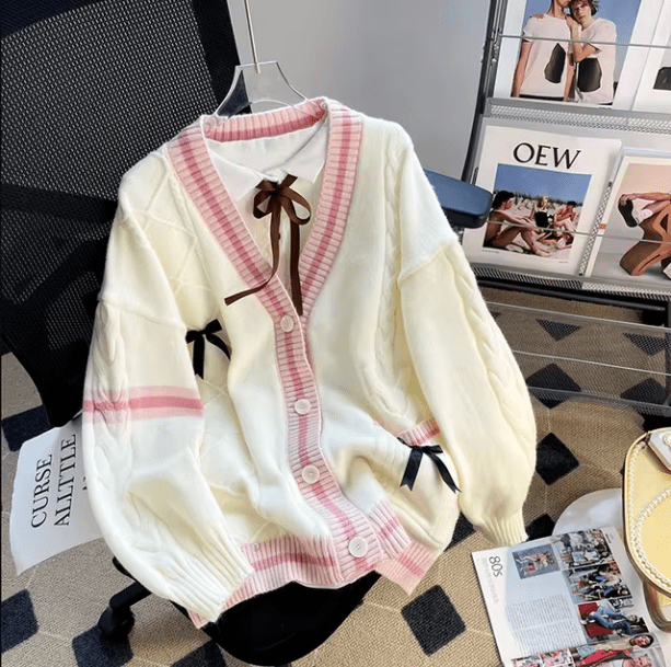 Bow Tie Kawaii Cardigan