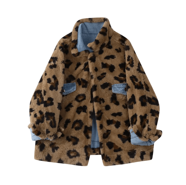 Leopard Print Reversible Jacket | Aesthetic Clothes