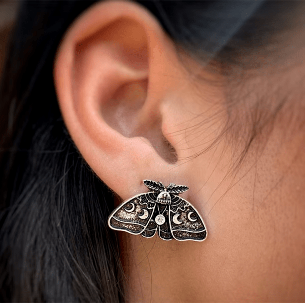 Moth Stud Earrings