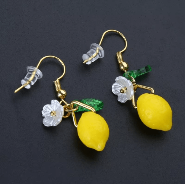 Lemon Earrings | Aesthetic Jewelry