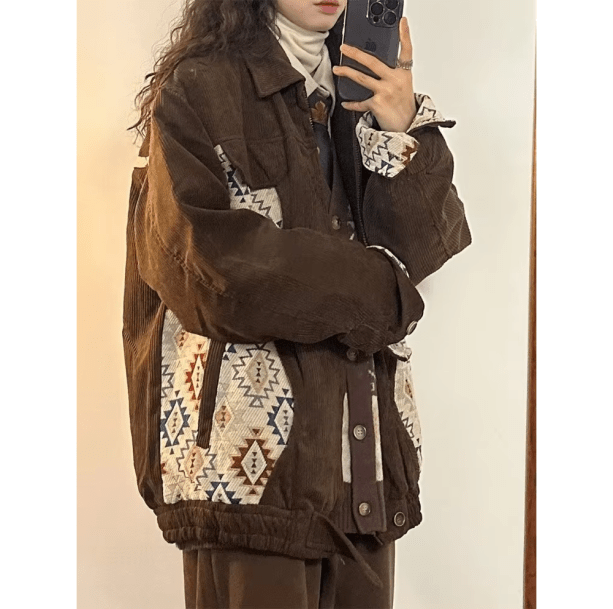 Retro Fall Jacket | Aesthetic Clothes