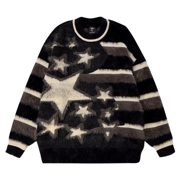 Y2K Star Sweater | Aesthetic Clothes