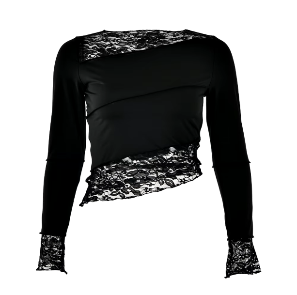 Black Swan Lace Top | Aesthetic Clothes