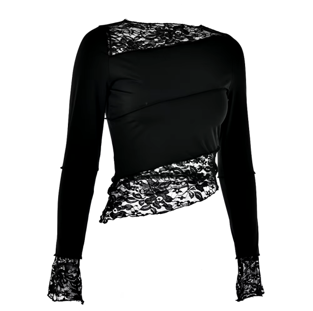 Black Swan Lace Top | Aesthetic Clothes