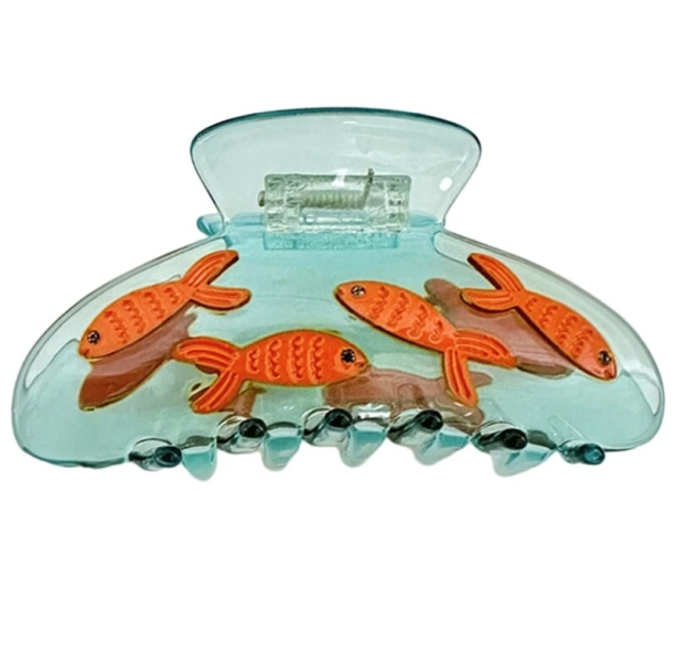 Gold Fish Hair Clip | Aesthetic Hair Accessories