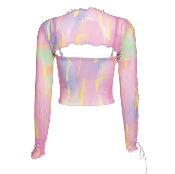 Psychedelic Rainbow Top | Aesthetic Clothes