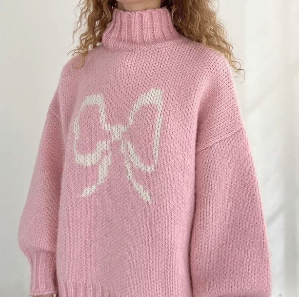 Cutesy Bow Sweater | Aesthetic Clothes