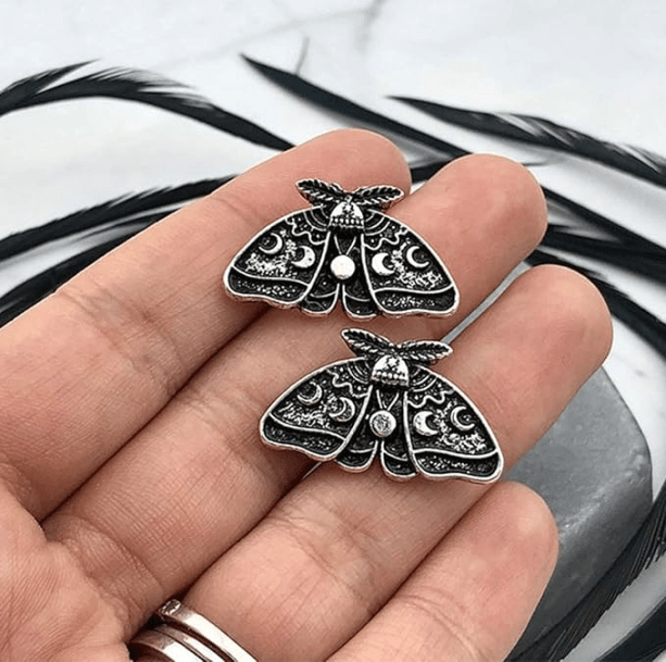 Moth Stud Earrings