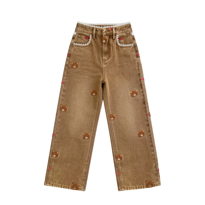 Teddy Bear Jeans | Aesthetic Clothes

