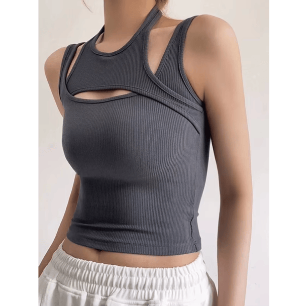 Sporty Y2K Crop Top | Aesthetic Clothes