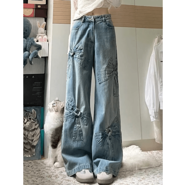 Bow Tie Jeans | Aesthetic Clothes