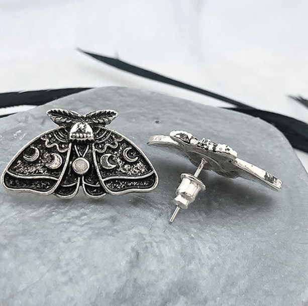 Moth Stud Earrings