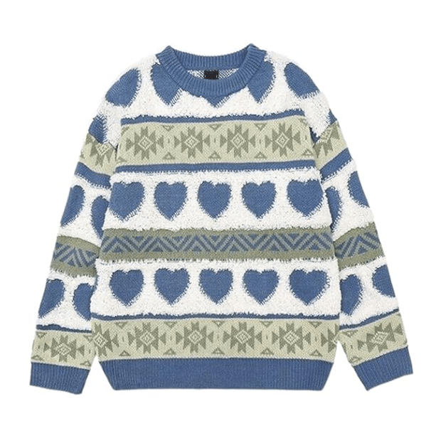 Pastel Hearts Sweater