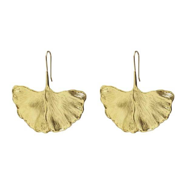 Golden Leaf Earrings - All Things Rainbow