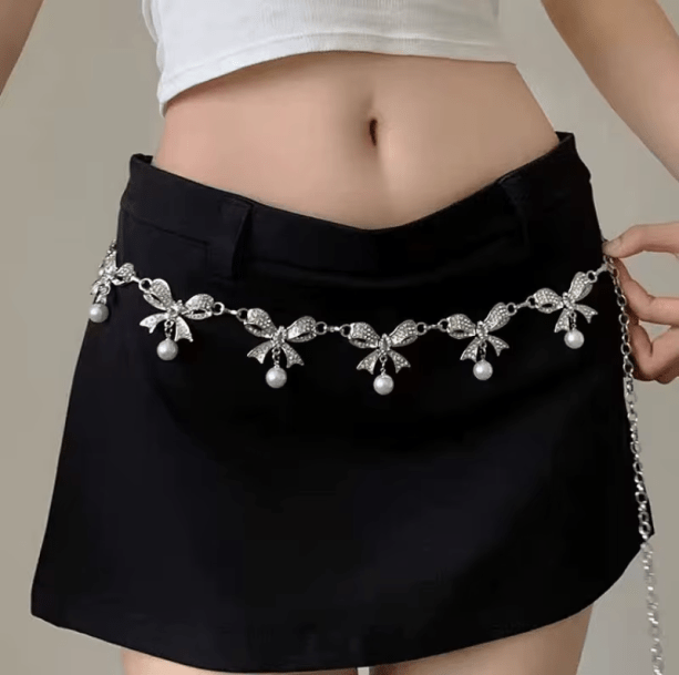 Soft Girl Bow Waist Chain