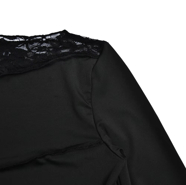 Black Swan Lace Top | Aesthetic Clothes