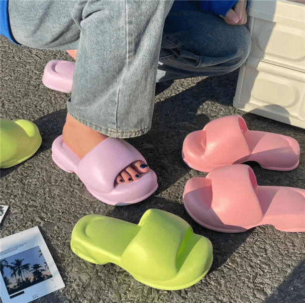 Pastel Platform Sandals | Aesthetic Shoes