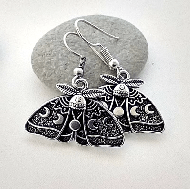 Moth Stud Earrings