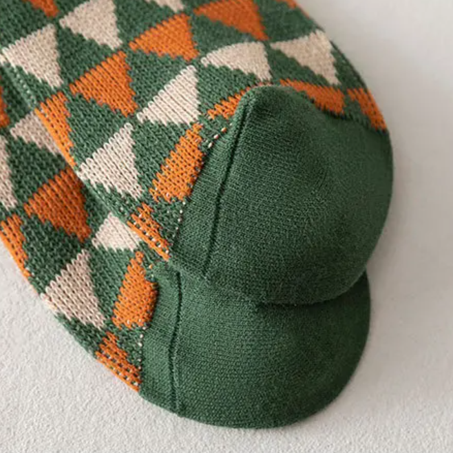 Retro Evergreen Socks (5 Pairs) | Aesthetic Socks