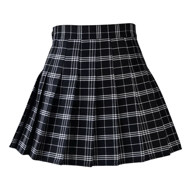 Black Pleated Mini Skirt | Aesthetic Clothing