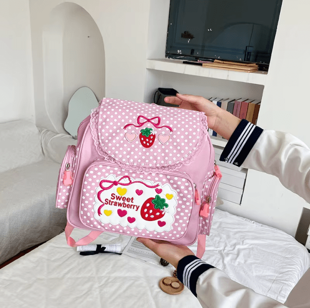 Strawberry Milk Backpack | Aesthetic Backpacks