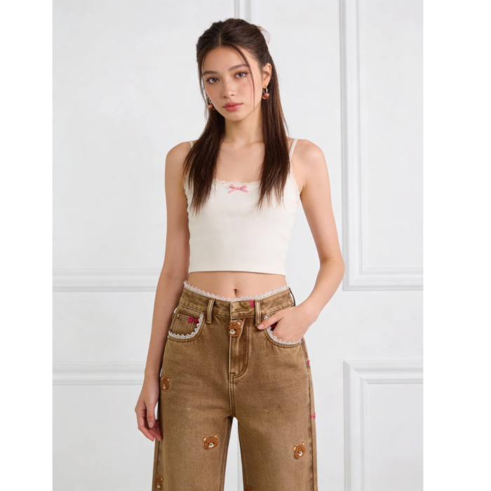 Teddy Bear Jeans | Aesthetic Clothes

