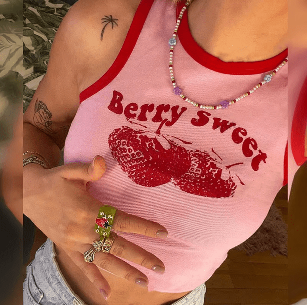 Sweet Berry Crop Top | Aesthetic Clothes