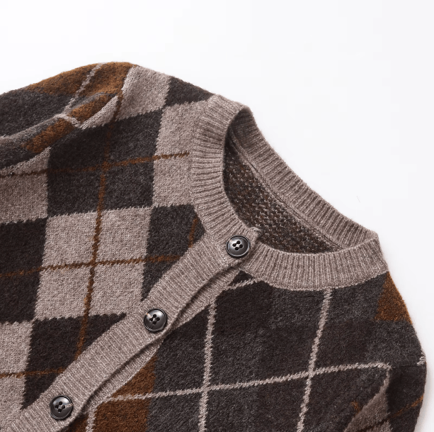 Grandma Plaid Sweater | Aesthetic Clothing
