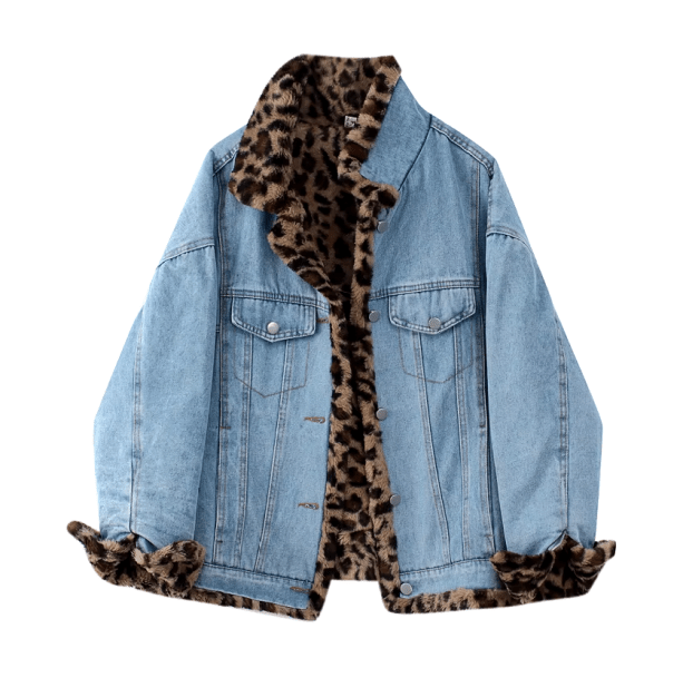 Leopard Print Reversible Jacket | Aesthetic Clothes