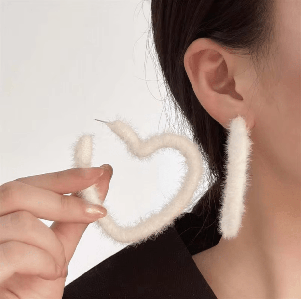 Sweetheart Plushy Earrings