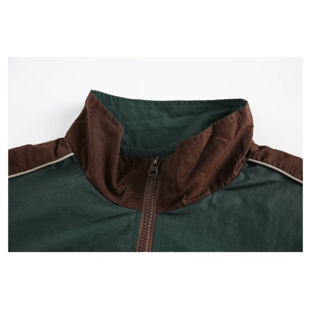 Brown 90s Windbreaker