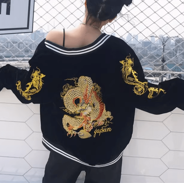 Japanese Dragon Jacket | Aesthetic Jacket