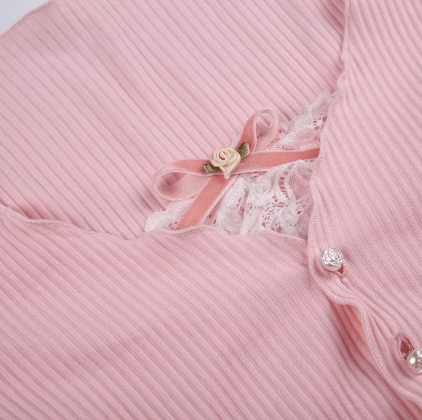 Pastel Pink Coquette Top | Aesthetic Clothes