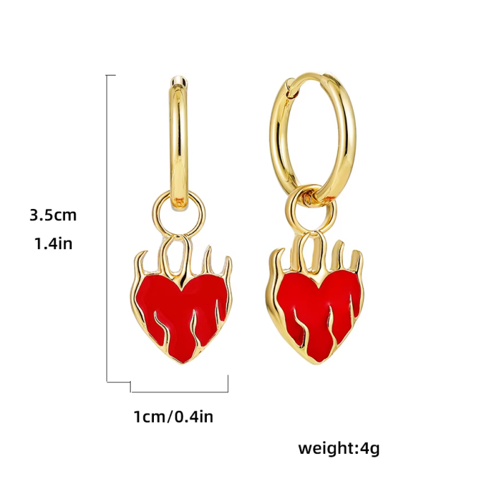 Love on Fire Earrings