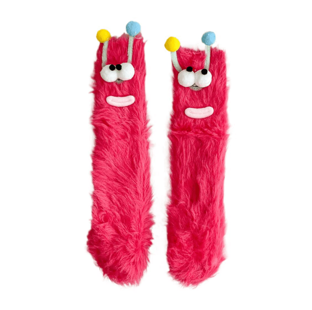 Fluffy Alien Socks | Aesthetic Socks