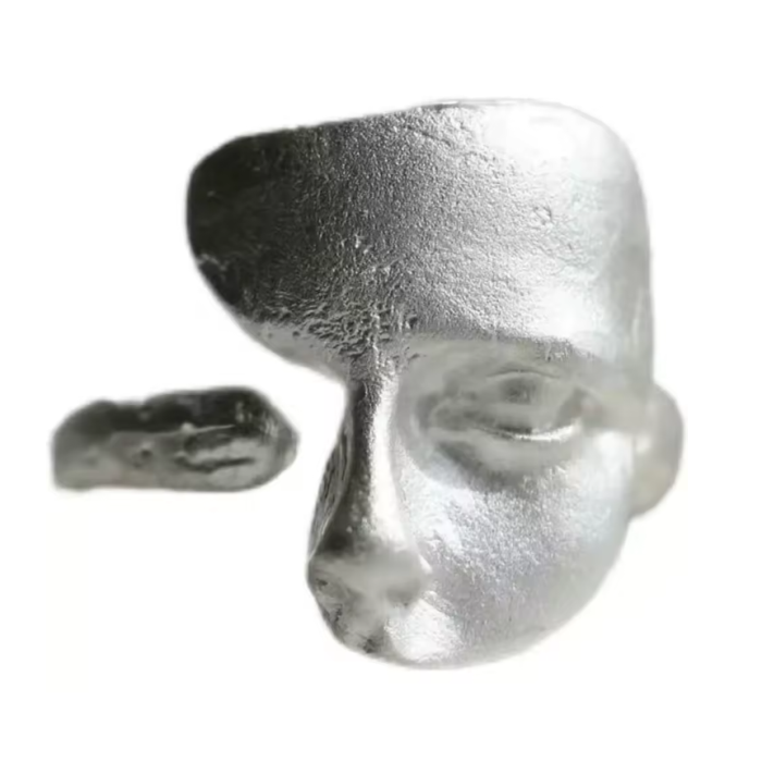 Silver Half Face Ring – Modern Minimalist Statement Jewelry