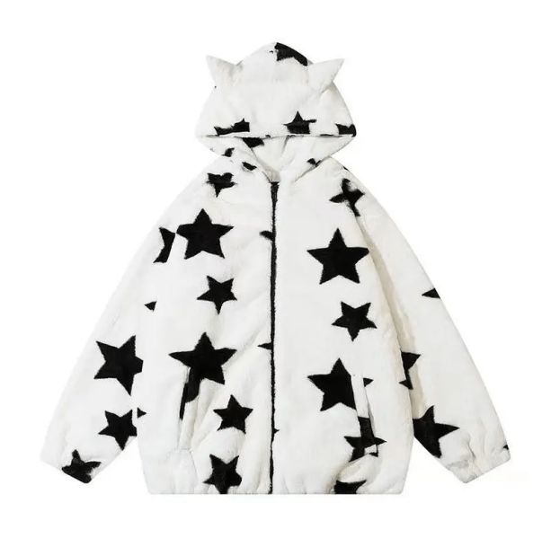 Cat Ears Star Hoodie | Aesthetic Clothes