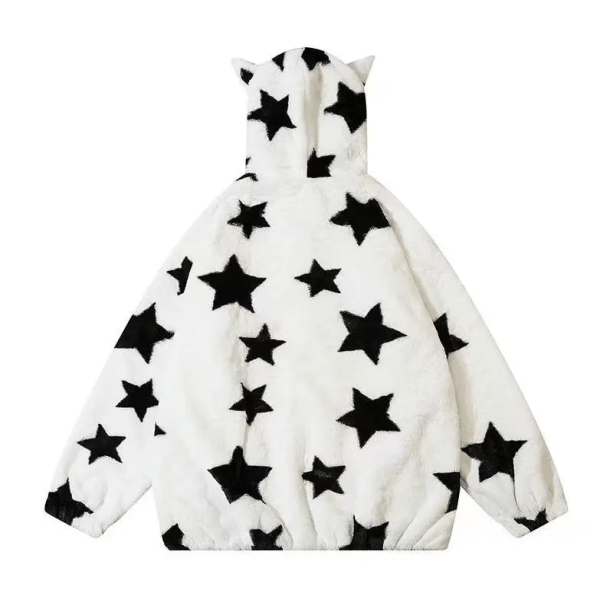 Cat Ears Star Hoodie | Aesthetic Clothes