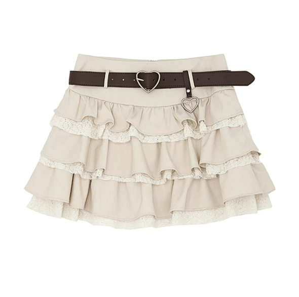 Sweet Girl Lace Mini Skirt | Aesthetic Clothing